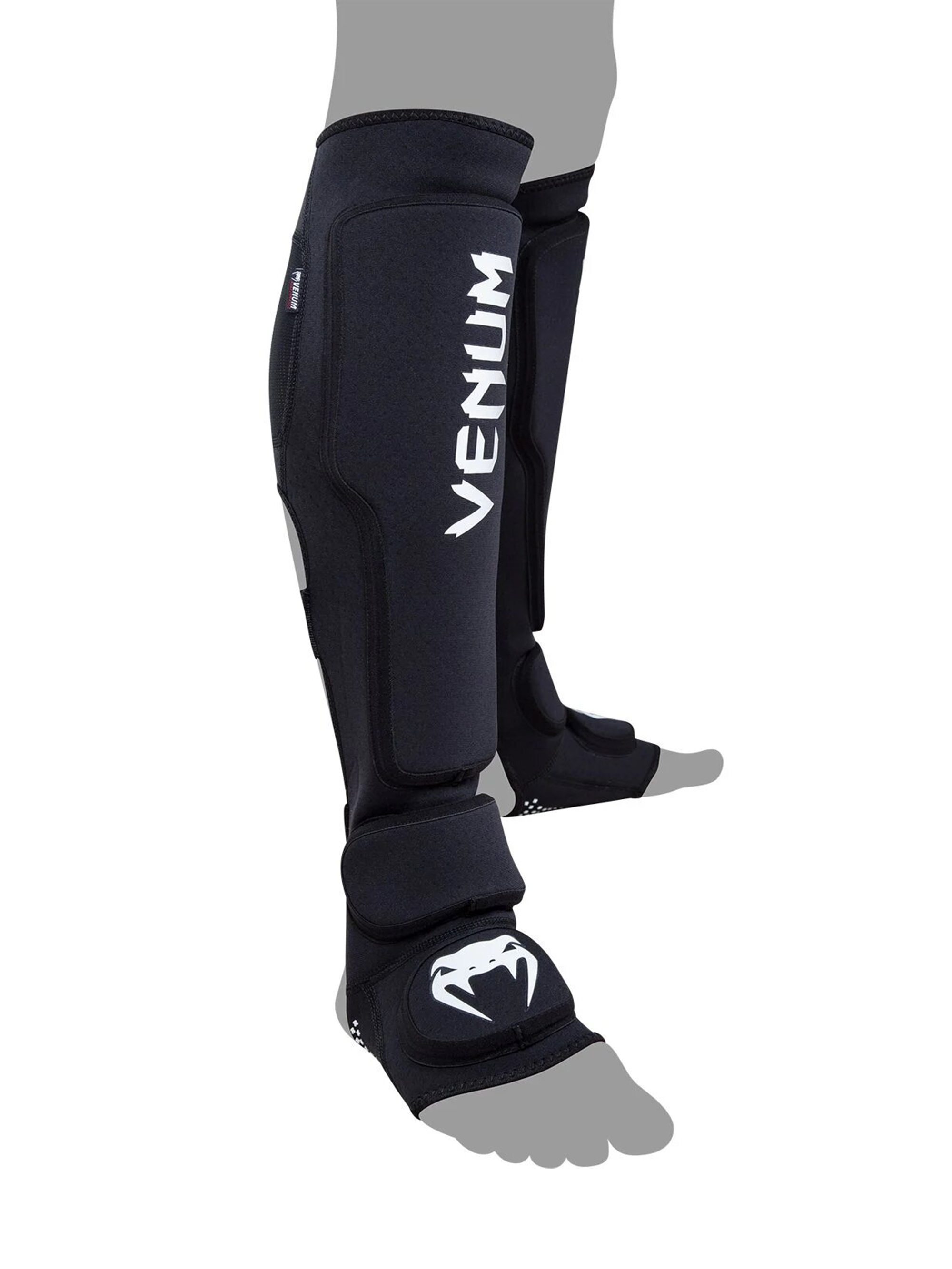 Venum Elite Evo Shin Guards - Black/black Large White Venum Elite Evo ...