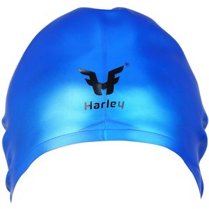 Harley Fitness Adult Spherical Swimming Cap Blue Active Fitness Store