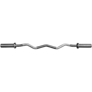 Ziva Olympic Chrome EZ Curl Bar 1.2m | Active Fitness Store